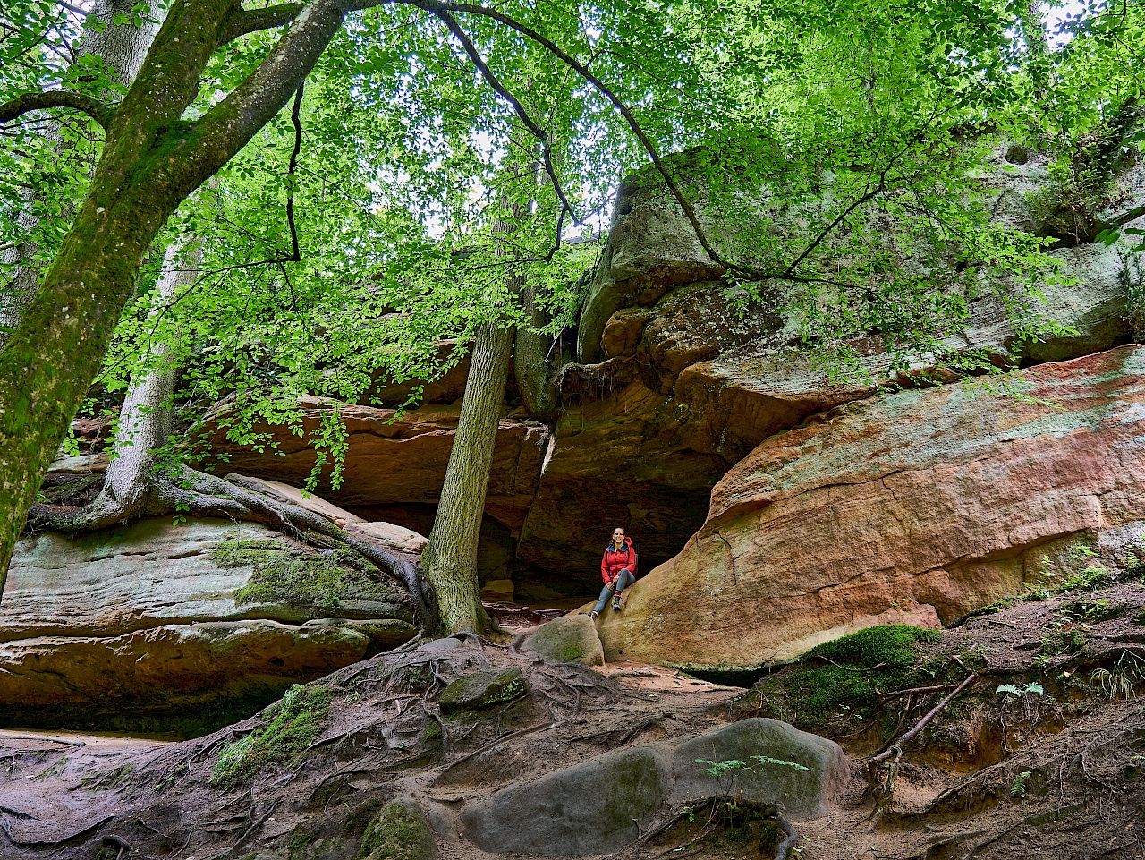 Unglaubliche Felsen in der Schwarzachklamm