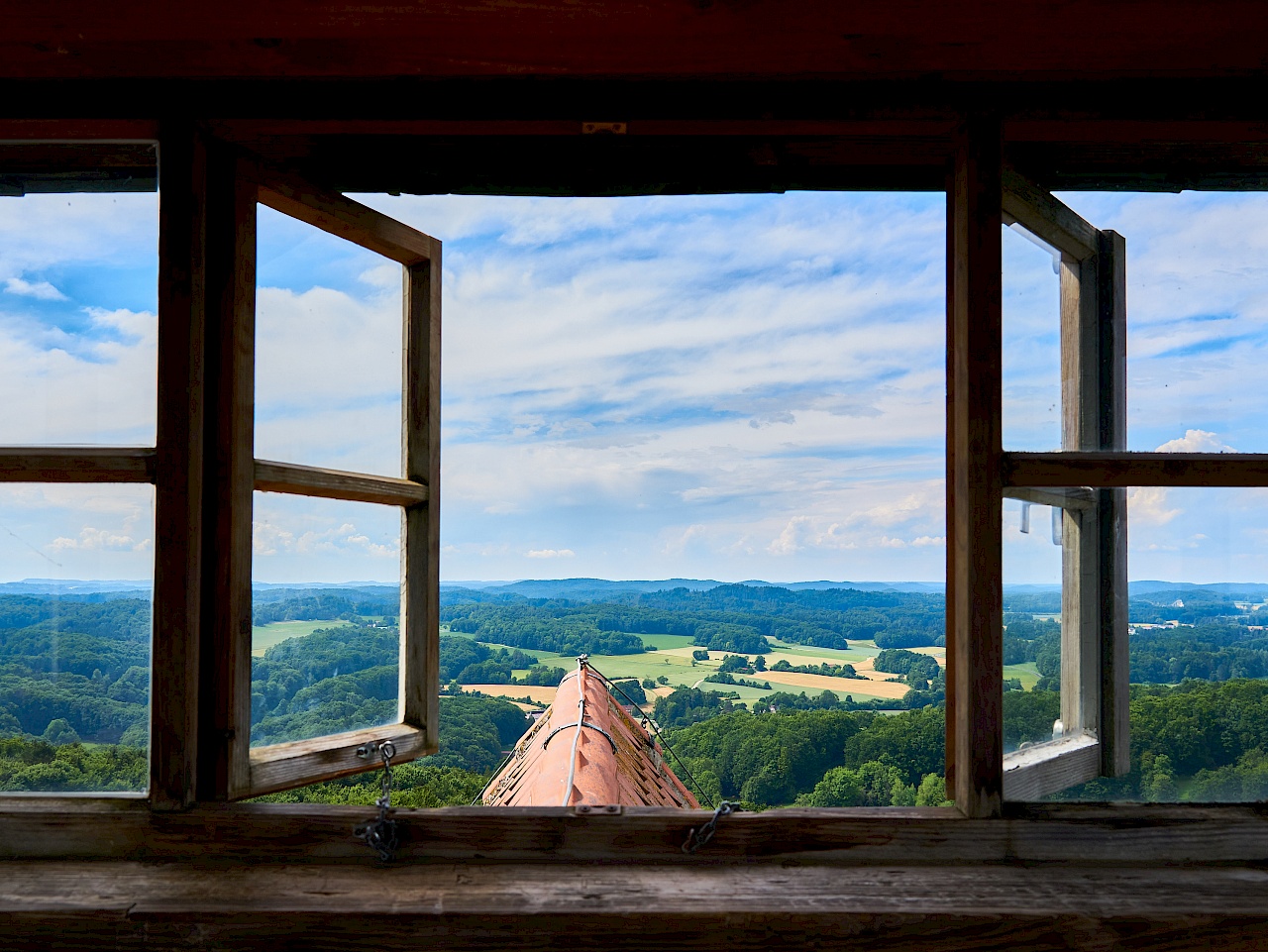 Blick aus dem Burgturm