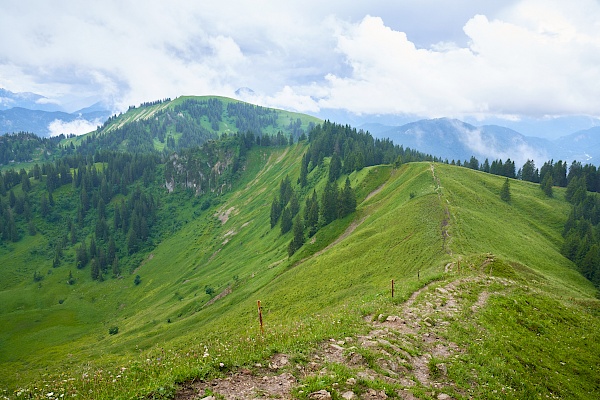 Abstieg vom Seekarkreuz bei  Lenggries