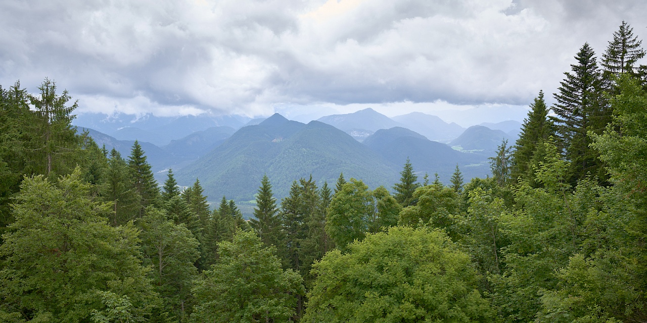 Ausblick von der Lenggrieser Hütte