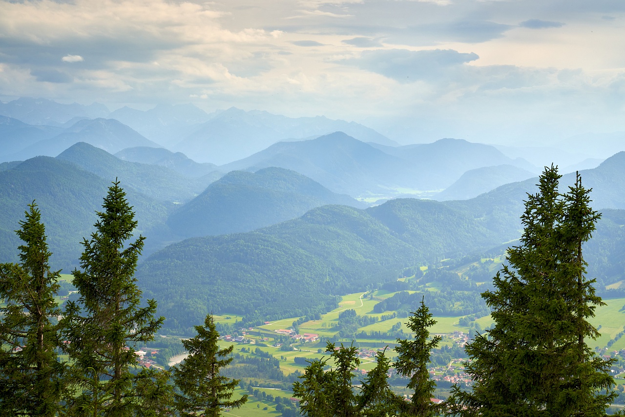 Blick vom Geierstein in Lenggries