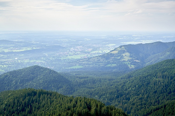 Geierstein bei Lenggries - Ausblick Richtung München