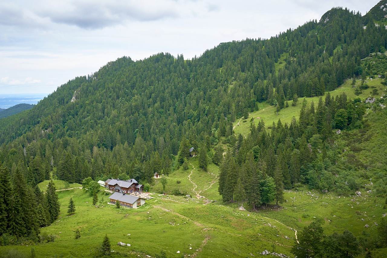 Blick auf die Tutzinger Hütte