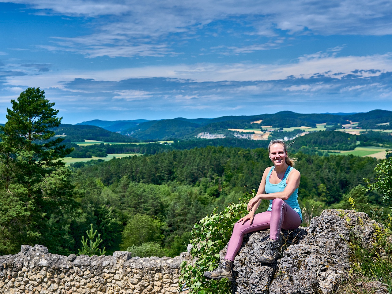 Aussicht von der Burgruine Lichtenegg