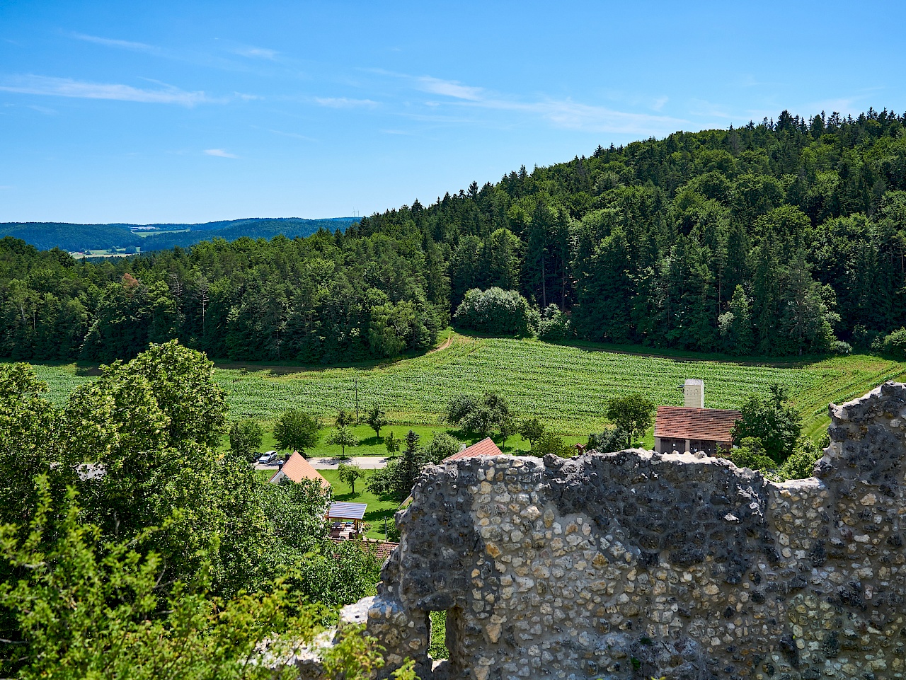 Aussicht von der Burgruine Lichtenegg