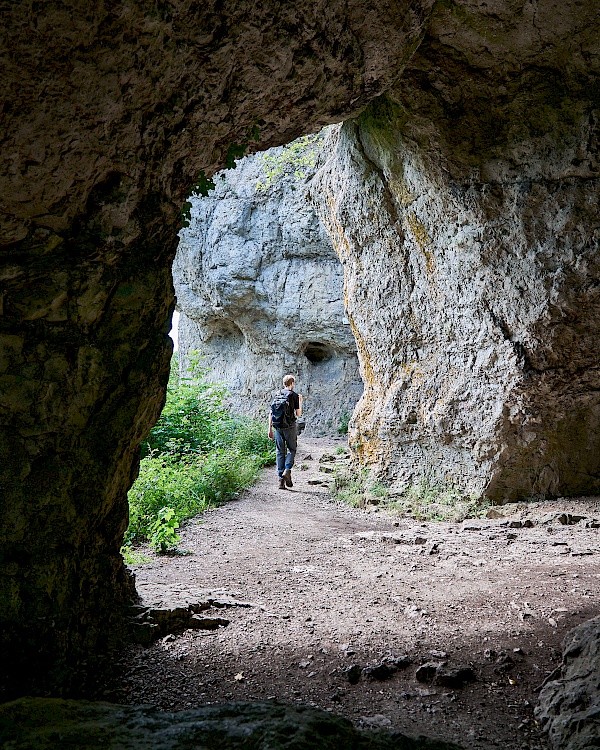 Felstor beim Hohlen Fels im Nürnberger Land