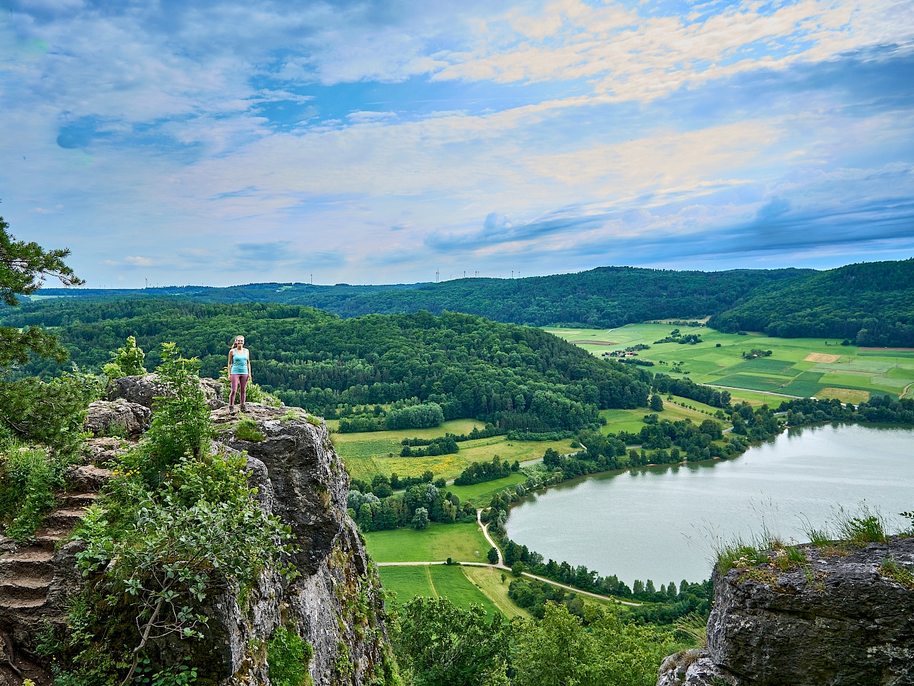 Ausblick von der Houbirg im Nürnberger Land