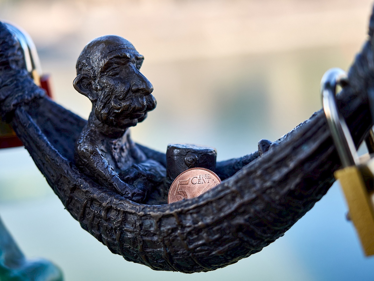 Mini-Skulptur von Franz Joseph I. in Budapest