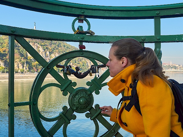 Mini-Skulptur von Franz Joseph I. in Budapest