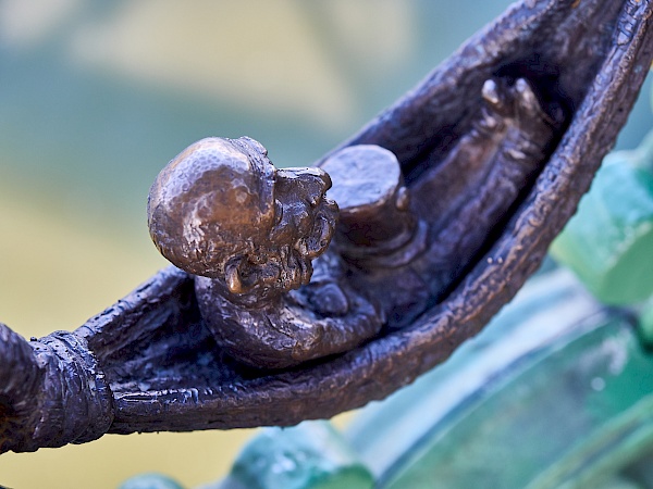 Mini-Skulptur von Franz Joseph I. in Budapest