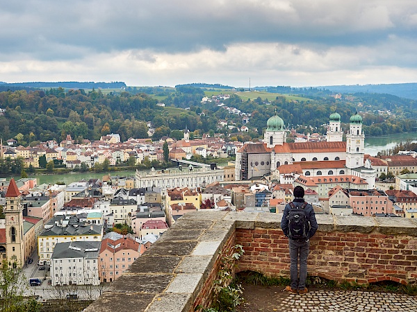 Aussicht von der Vester Oberhaus in Passau - Donau-Flusskreuzfahrt mit VIVA Cruises