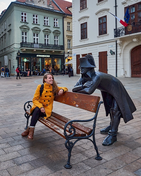 Statue von Napoleon in Bratislava - Donau-Flusskreuzfahrt mit VIVA Cruises