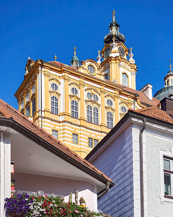 Blick auf das Stift Melk von der Altstadt