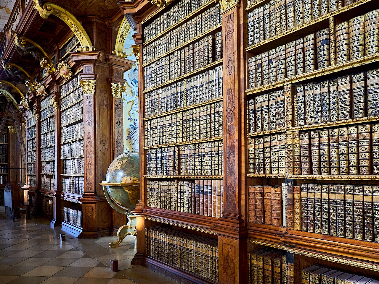 Die Bibliothek im Stift Melk