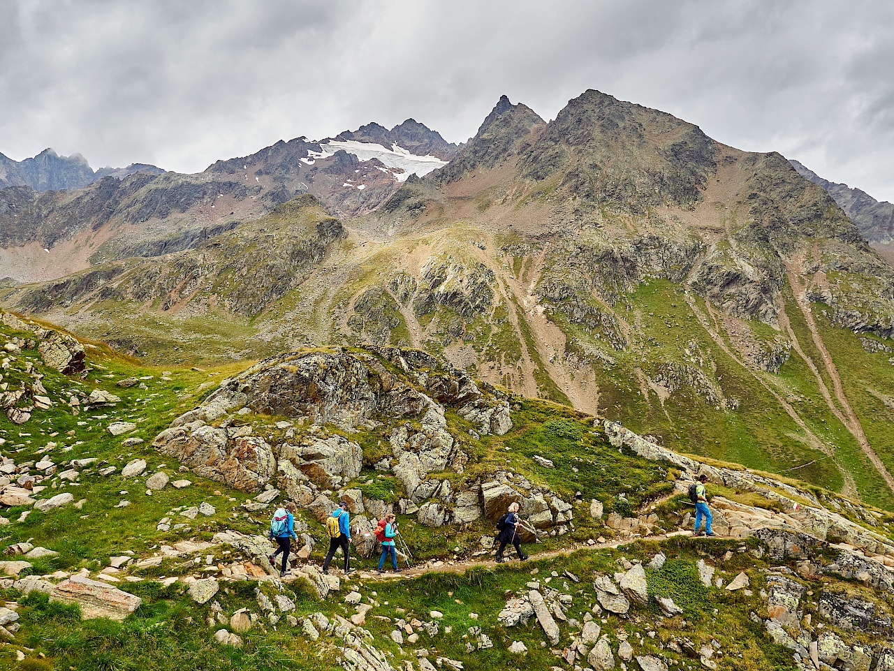 Auf dem Weg zum Taschachhaus im Pitztal