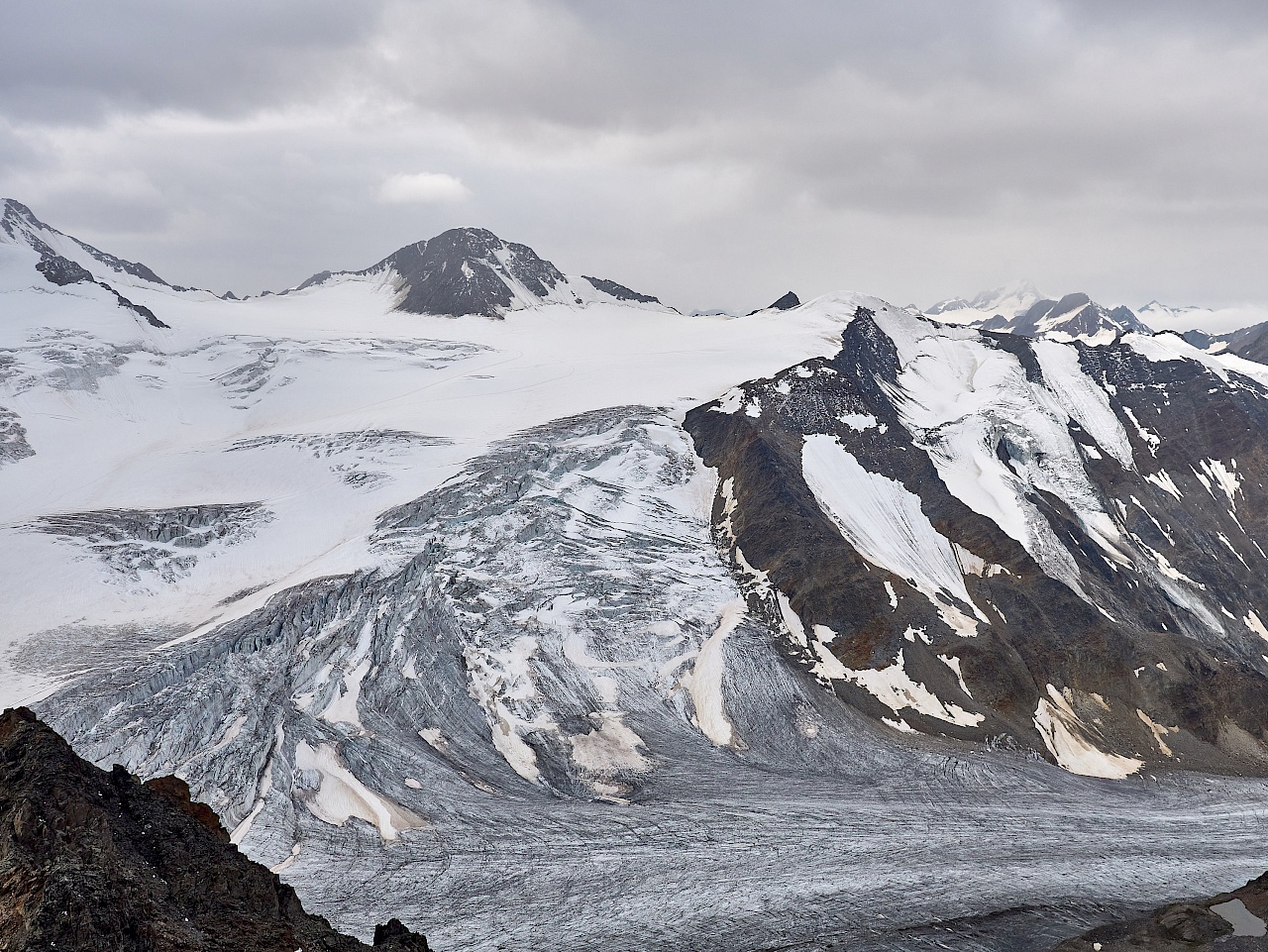 Blick vom Café 3.440 im Pitztal