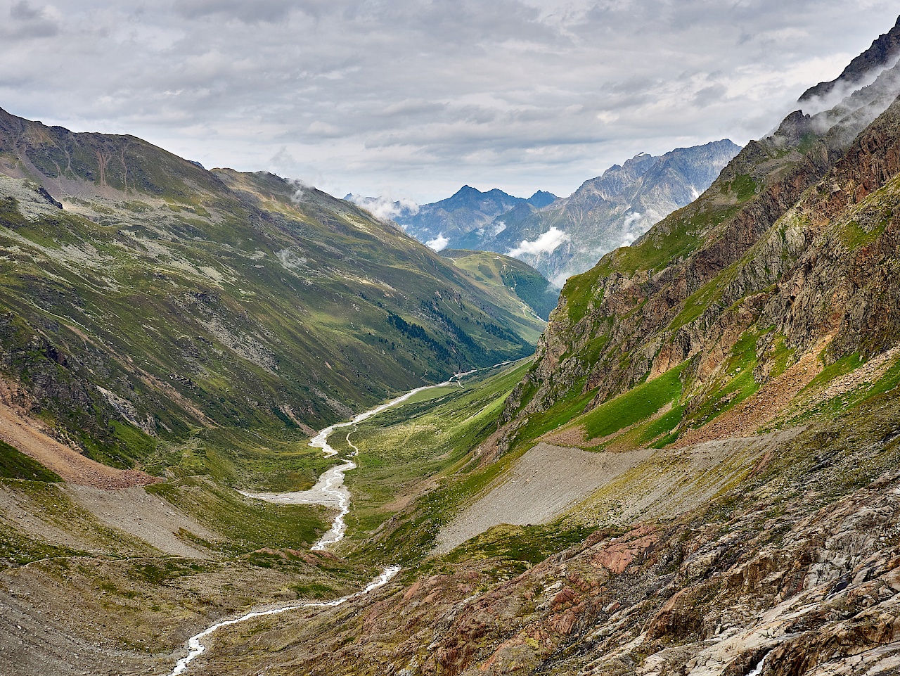 Blick in das Taschachtal im Pitztal