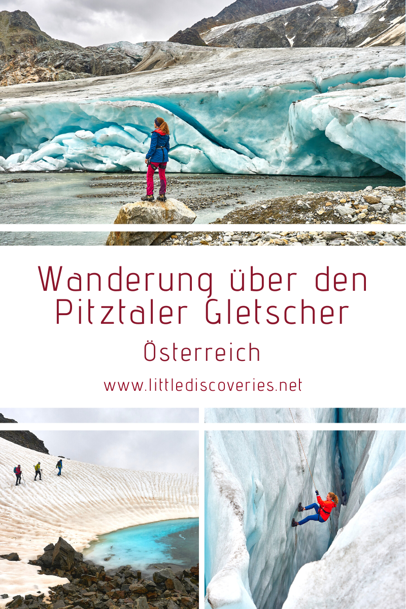 Wanderung über den Pitztaler Gletscher (Österreich)