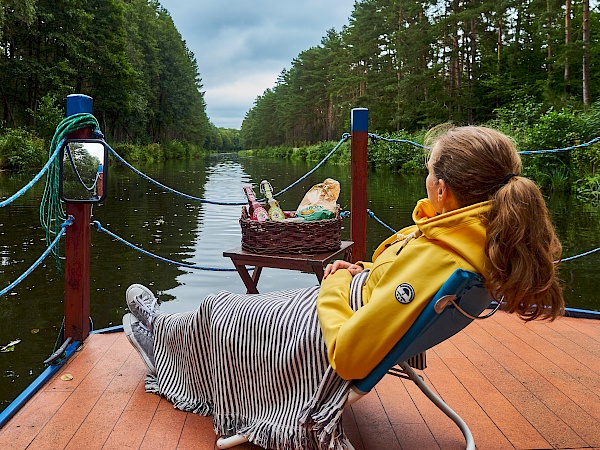 Mit dem Floß auf der Elde unterwegs