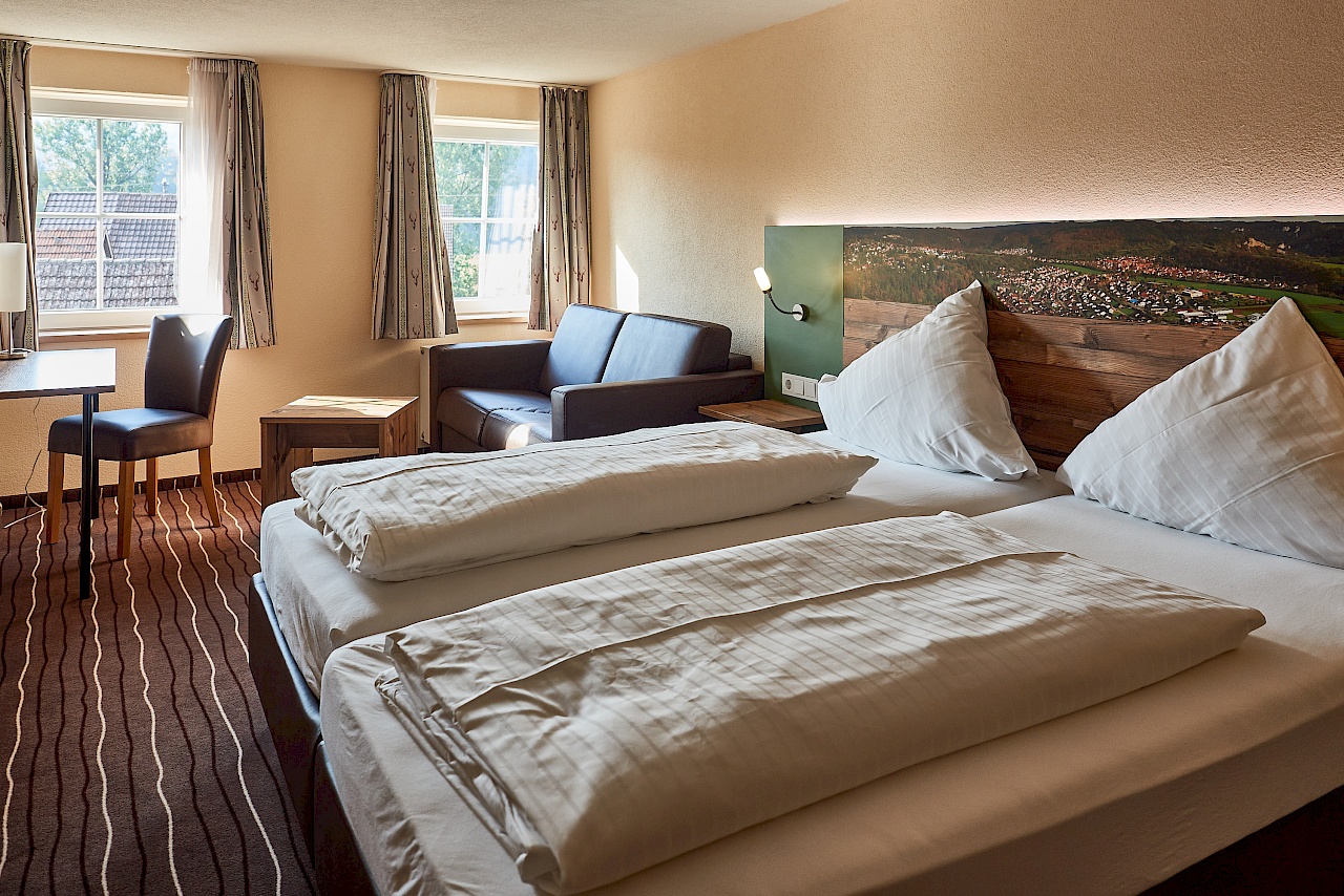 Unser Zimmer im Hotel Sonne in Fridingen