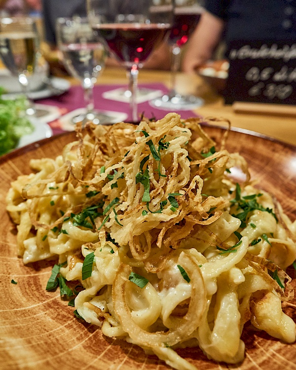 Spätzle - Abendessen im Hotel Sonne in Fridingen