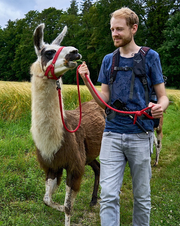 Cora und Christian - Lamatrekking im Nürnberger Land mit Reckenberg Lamas