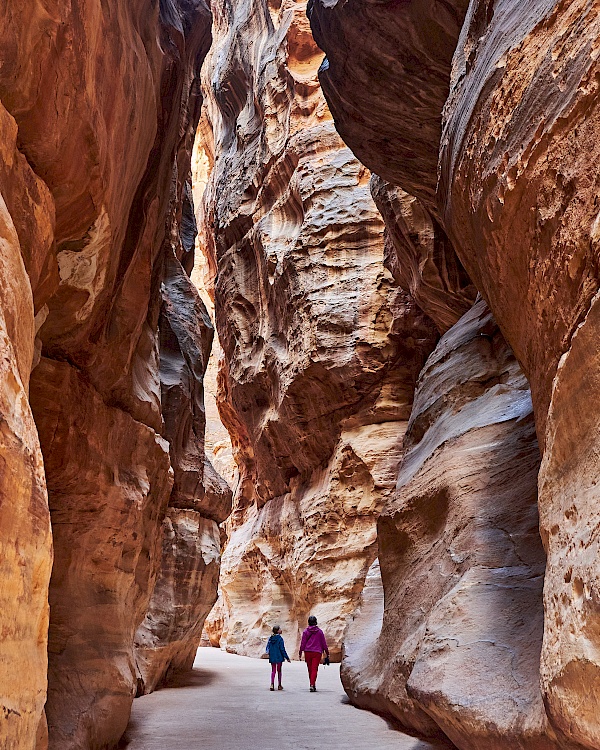 Im Siq (Schlucht) von Petra (Jordanien)