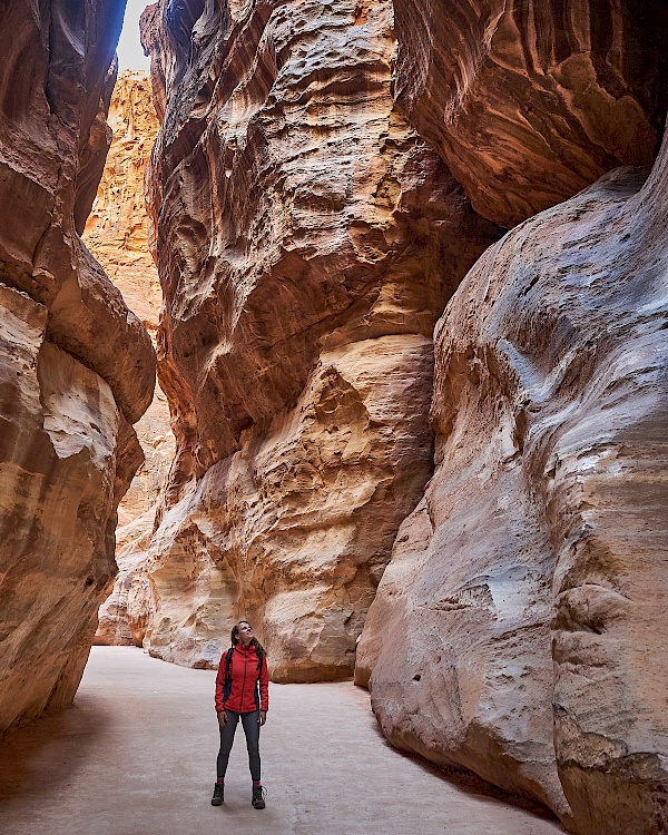 Im Siq (Schlucht) von Petra (Jordanien)