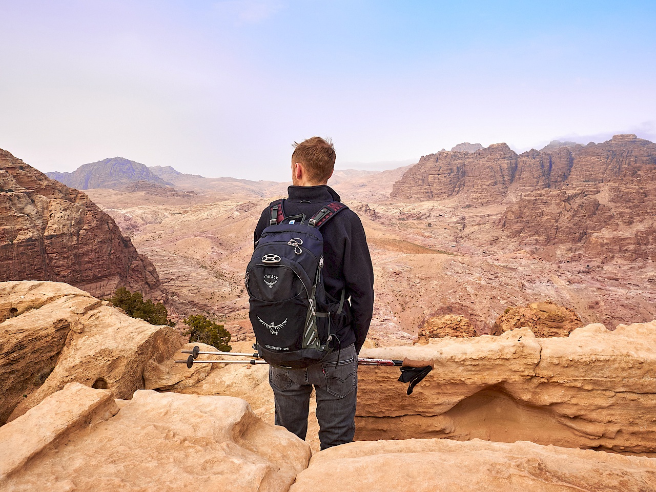 Aussicht vom Opferplatz in Petra (Jordanien)