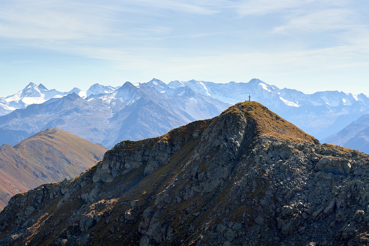 Blick vom Schafsiedel auf die Aleitenspitze