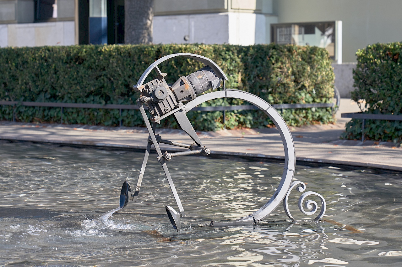 Der Tinguely-Brunnen in Basel (Schweiz)