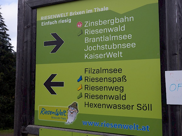 Weg zum Filzalmsee und Jochstubnsee im Brixental