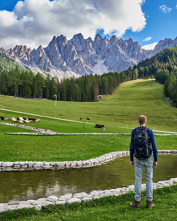 Aussicht auf den Haunold in Innichen (Südtirol)