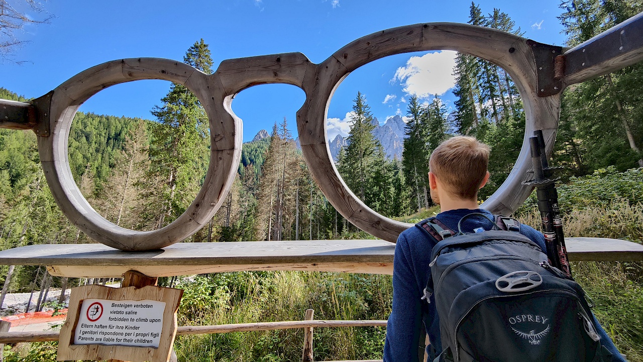 Die Riesenbrille - Das Riesenreich auf dem Familienberg Haunold in Innichen (Südtirol)