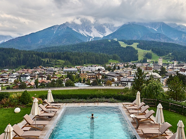 Pool mit perfekter Bergaussicht im Leitlhof