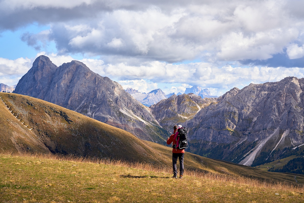 Peitlerkofel auf dem Weg zur Pfannspitze