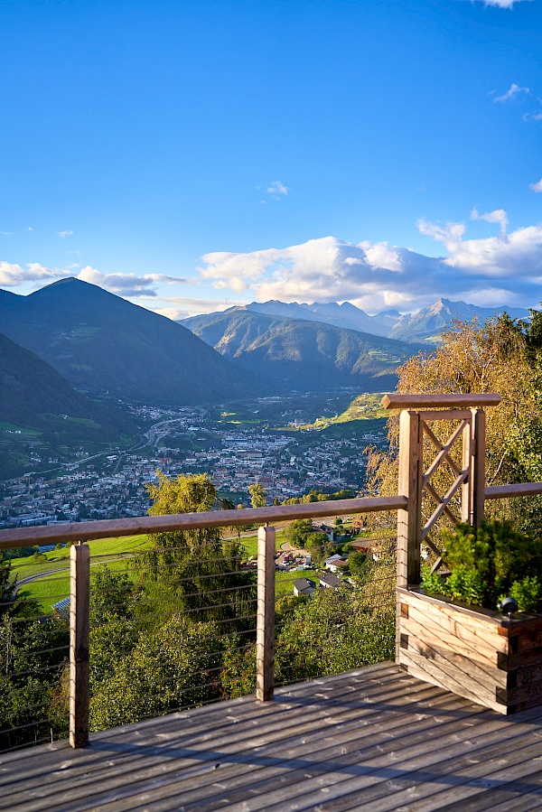 Schnagererhof bei Brixen - Ausblick vom Wellnesbereich