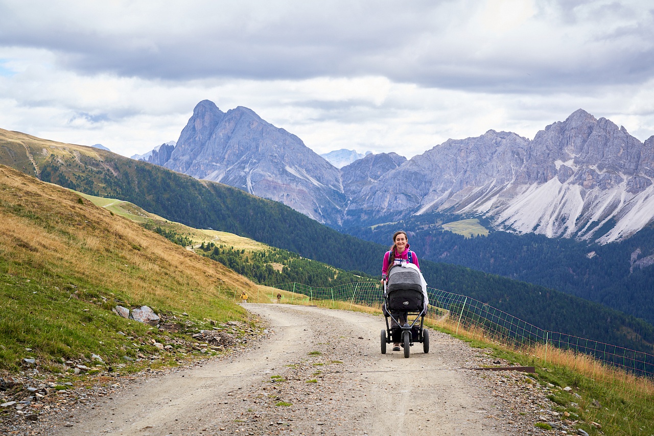 Wandern von der Plose Bergstation aus Richtung Pfannspitzhütte