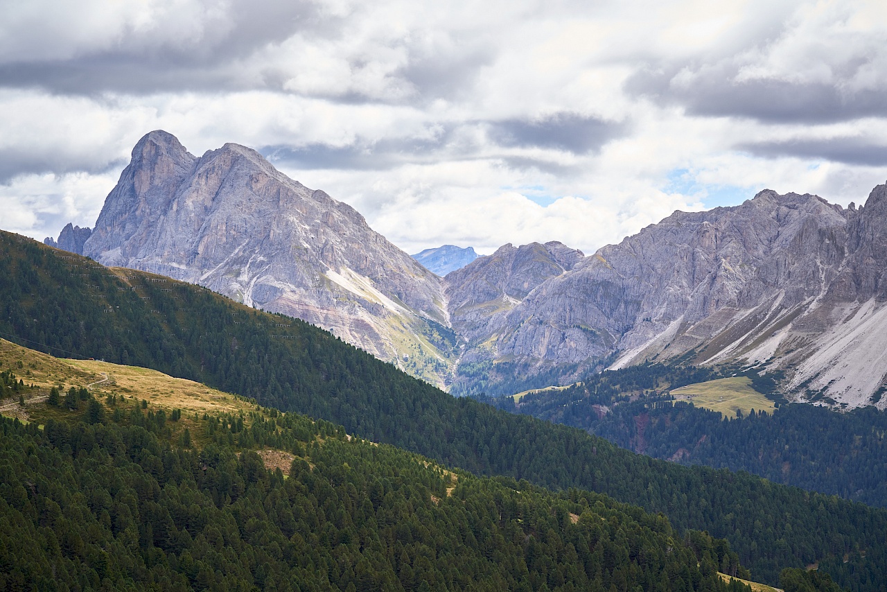 Wandern von der Plose Bergstation aus Richtung Pfannspitzhütte