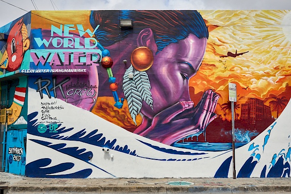 Street Art in Miami (USA) bei den Wynwood Walls