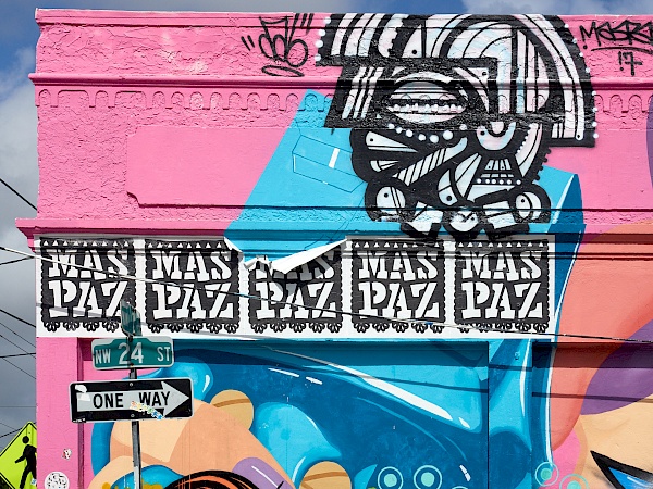 Street Art in Miami (USA) bei den Wynwood Walls