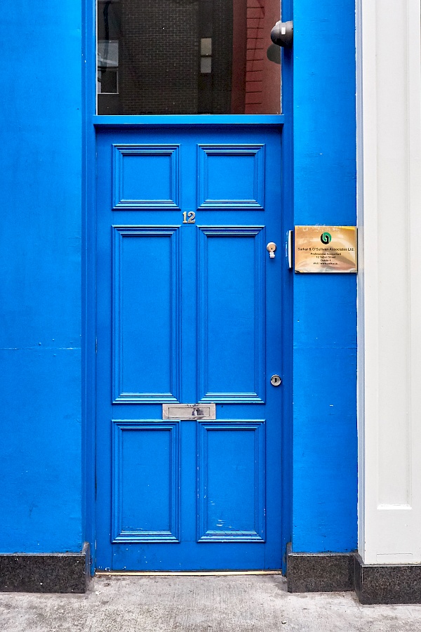 Bunte Türen in Dublin (Irland)