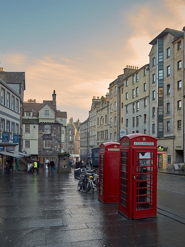 Die Royal Mile in Edinburgh (Schottland)