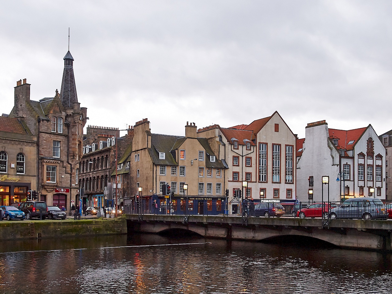 Stadtteil Leith in Edinburgh (Schottland)