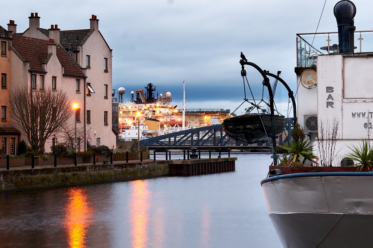 Hafen von Leith in Edinburgh (Schottland)