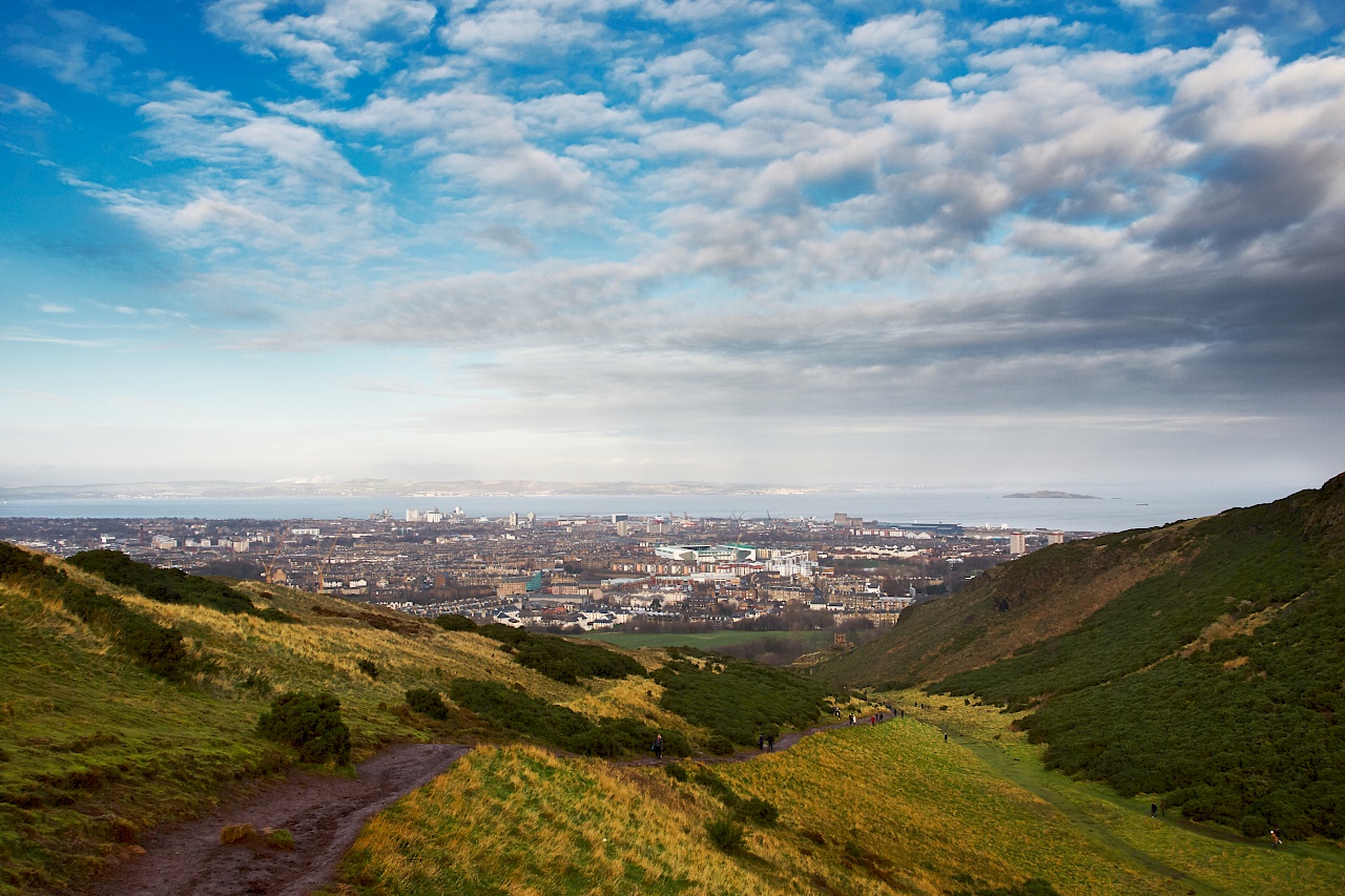 Wanderung auf Arthur`s Seat in Edinburgh (Schottland)