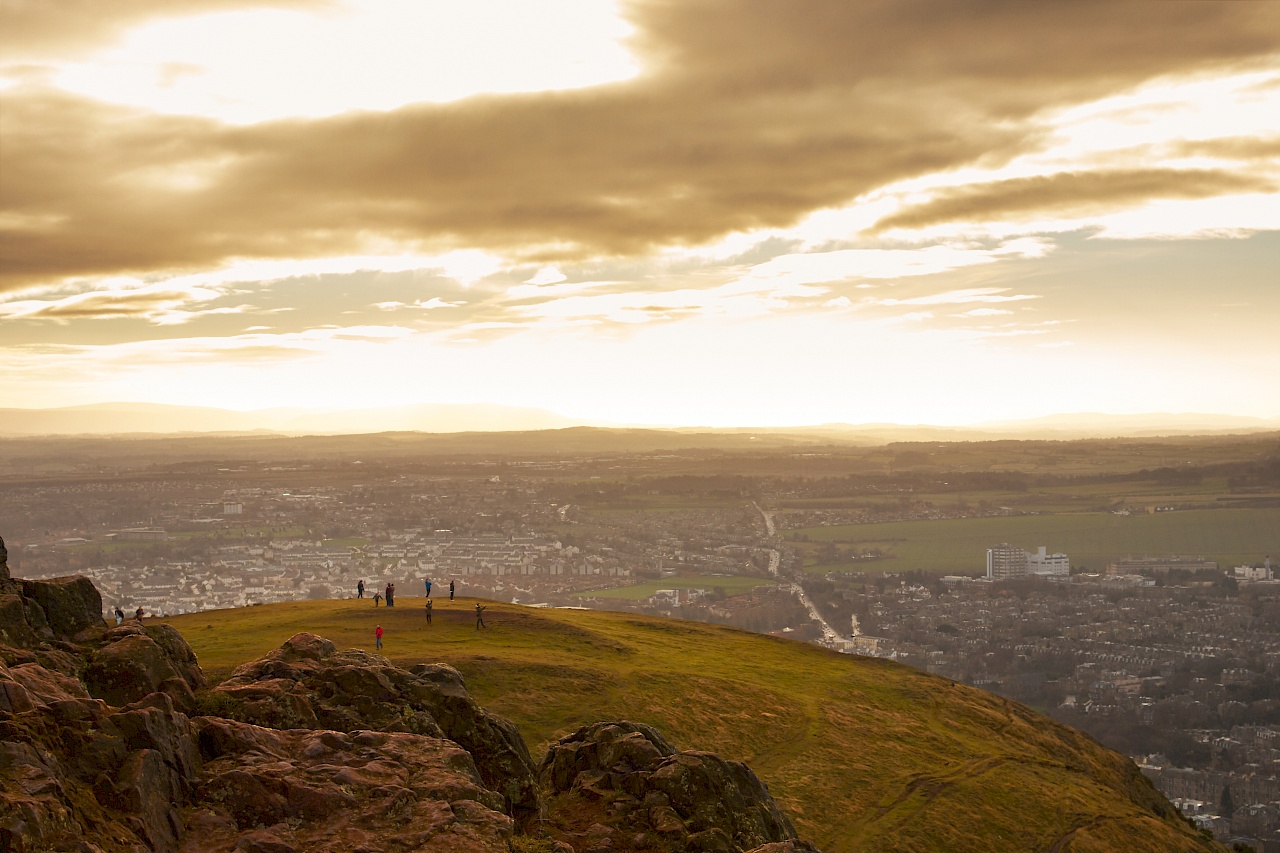 Wanderung auf Arthur`s Seat in Edinburgh (Schottland)