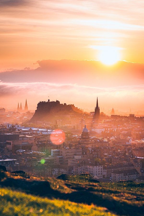 Blick auf das Edinburgh Castle (Schottland)