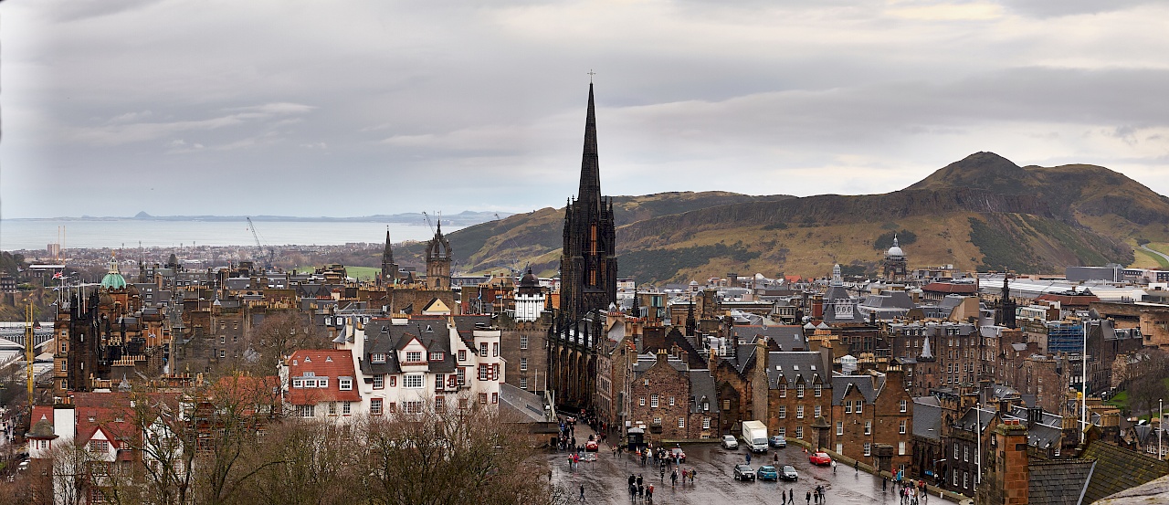 Blick vom Edinburgh Castle (Schottland)