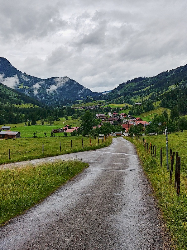 Weg nach dem Parkplatz 